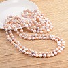 Natural Pearl Nuggets Beaded Necklace NJEW-P126-A-01D-01-3