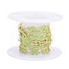 Handmade Alloy Enamel S Shape Link Chains ENAM-F138-05B-RS-3