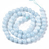 Natural Chalcedony Beads Strands X-G-S333-6mm-004-2