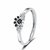 Brass Micro Pave Cubic Zirconia Adjustbale Finger Rings for Women PW-WG17DE1-01-5