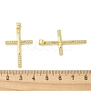 Rack Plating Brass Micro Pave Cubic Zirconia Pendants KK-F869-07G-3
