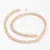 Electroplate Glass Beads Strands EGLA-D020-6x4mm-49-3