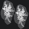 Flower Gauze & Sequin Embroidery Ornament Accessories DIY-WH20081-002A-6