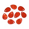 Spray Painted Capiz Shell Charms SSHEL-T006-10C-1