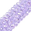Electroplate Glass Beads Strands EGLA-A044-T8mm-B17-1