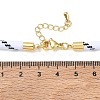 Ployester Core-Wrapped Round Cord Necklace Making KK-CBACFA2-03G-26-3