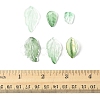 120Pcs 6 Styles Dyed & Heated Glass Pendants GLAA-FS0002-24-5