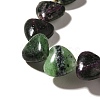 Natural Ruby in Zoisite Beads Strands G-R190-10mm-60-4