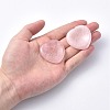 Natural Rose Quartz Thumb Worry Stone G-N0325-01H-4