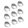 Tarnish Resistant 304 Stainless Steel Snap on Bails X-STAS-R048-10x7mm-1