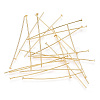 Brass Flat Head Pins KK-G331-11-0.7x51-2