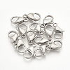 Tarnish Resistant 304 Stainless Steel Lobster Claw Clasps X-STAS-T029-9-1