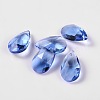 Faceted Teardrop Glass Pendants GLAA-O008-A01-1