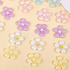40pcs Sakura Series Opaque Resin Cabochons CRES-SP0001-17-7