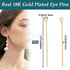 Brass Eye Pins KK-BBC0012-23B-2