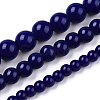 Opaque Solid Color Glass Beads Strands X-GLAA-T032-P6mm-03-4