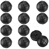 12Pcs 1-Hole Cowhide Shank Buttons BUTT-CL0001-06B-1