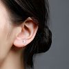 999 Fine Silver Stud Earrings FS-WG1D9DE-06-2