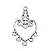 Tibetan Style Alloy Chandelier Components PALLOY-F149-03AS-2