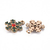 Eco-Friendly Alloy Enamel Pendants ENAM-T011-67-NR-3