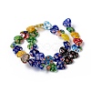Handmade Millefiori Glass Heart Bead Strands LK-P017-06-3