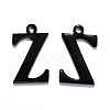 304 Stainless Steel Alphabet Charms STAS-H122-Z-EB-1