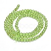 Natural Peridot Beads Strands G-K305-02-A-2