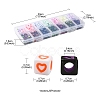 280Pcs 14 Styles Opaque White Acrylic European Beads MACR-YW0002-45-3