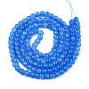 Baking Paint Crackle Glass Bead Strands DGLA-Q023-6mm-YS16-3