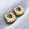 Twist Ring Rack Plating Brass Hoop Earring for Women LS-EJEW-H091-14G-3