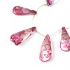 AB Color Plated Dyed Natural Freshwater Shell Beads Strands SHEL-T020-55A-3