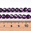 Baking Paint Transparent Glass Beads Strands LS-DGLA-A035-T6mm-A09-5