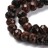 Natural Mahogany Obsidian Beads Strands G-K380-A15-01-4