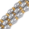 Electroplated Natural Druzy Geode Crystal Beads Strands G-G459-03B-09-1
