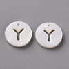 Natural Freshwater Shell Pendants SHEL-Q311-008Y-1