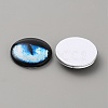 Glass Cabochons LS-GLAA-WH0033-75G-08-2