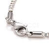 Tarnish Resistant Men's Box Chain Necklaces 304 Stainless Steel Necklaces NJEW-507L-4-3