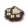 Beaded Paw Print Charms PALLOY-MZ00573-02-4