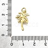 Brass Micro Pave Cubic Zirconia Pendants KK-Z100-02G-3