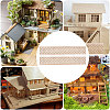 Wooden Fence and Courtyard Decoration DIY-WH0671-387B-6