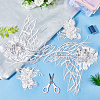 Flower Lace Embroidery Sewing Fiber Appliques DIY-WH20011-90D-4