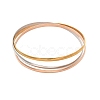 304 Stainless Steel Plain Bangles for Women BJEW-C092-01-4