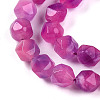 Dyed Natural White Jade Beads Strands G-T139-8mm-45M-4