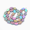 Electroplate Non-magnetic Synthetic Hematite Beads Strands G-N0321-09D-2