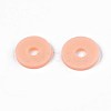 Flat Round Handmade Polymer Clay Beads CLAY-R067-8.0mm-13-4