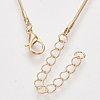 Brass Round Snake Chain Necklace Making MAK-T006-11B-KC-2