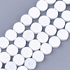 Spray Painted Non-magnetic Synthetic Hematite Beads Strands G-T116-24-16-1