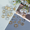 40Pcs 10 Style Brass Sew on Prong Settings KK-CA0002-52-4