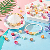 90Pcs 9 Colors Opaque Acrylic European Beads SACR-TA0001-30-7