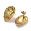 Ion Plating(IP) 304 Stainless Steel Stud Earring Findings STAS-M323-27G-2